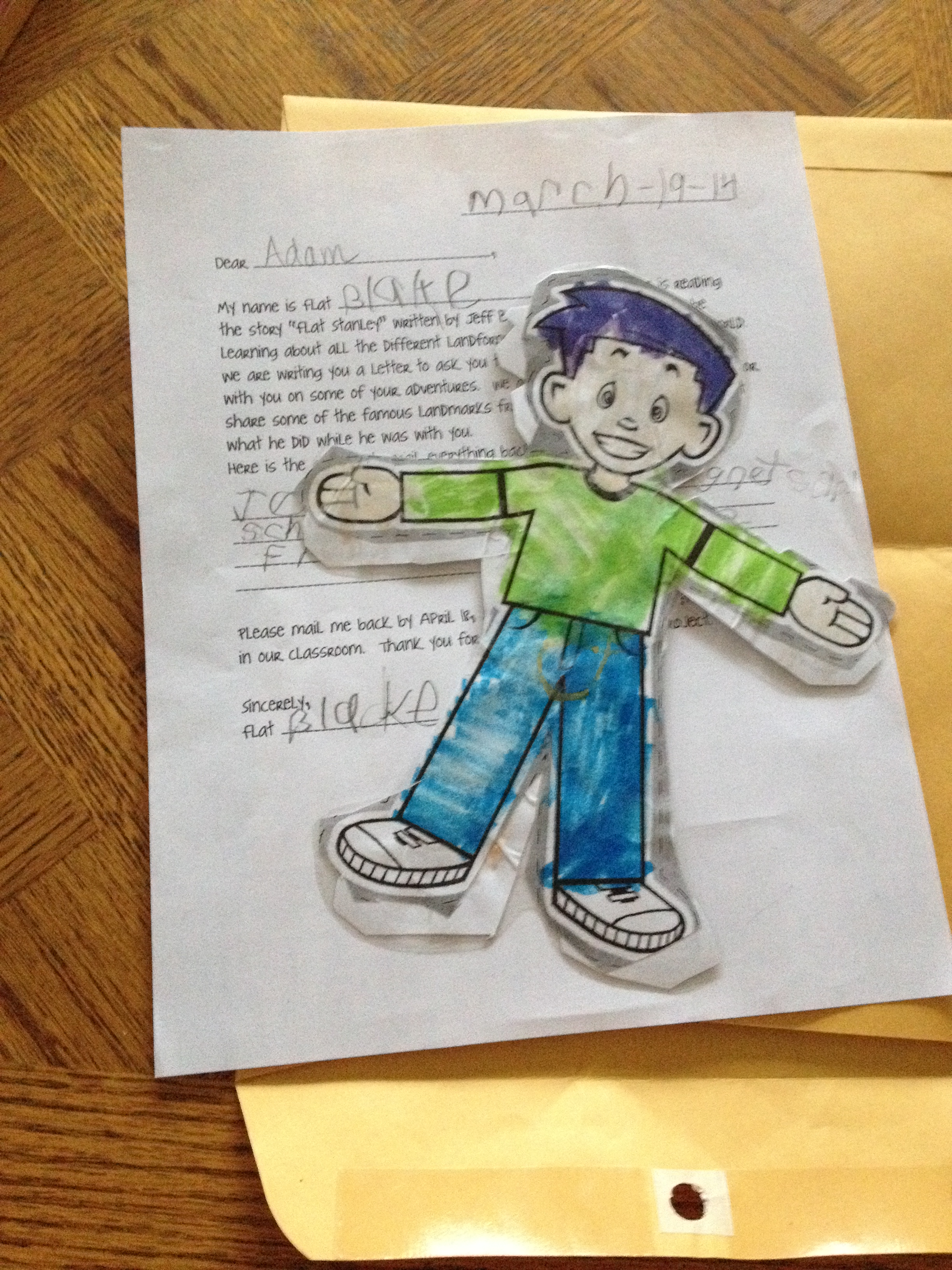 0 Flat Blake in the mail